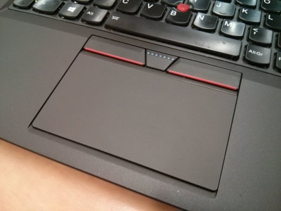 Trackpad with physical TrackPoint buttons fitted in a Lenovo ThinkPad T440s
